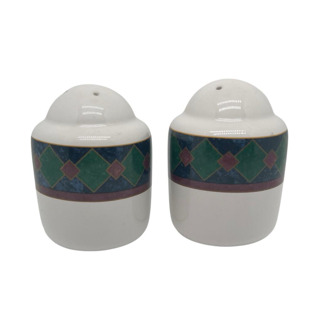 Vintage Pfaltzgraff Amalfi Classic Pattern Salt & Pepper Shakers Set